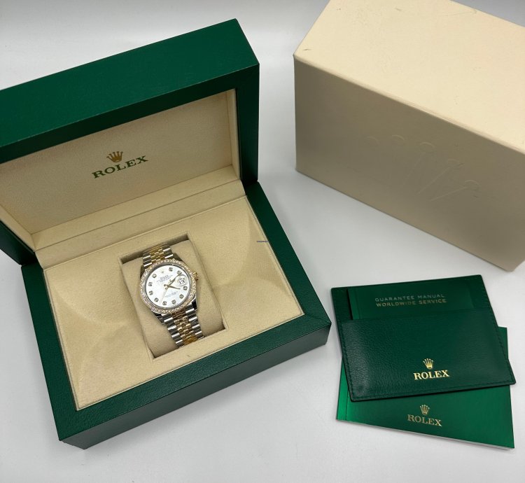 Rolex Datejust 36 126283rbr Ng White Mop Baguette Jubilee