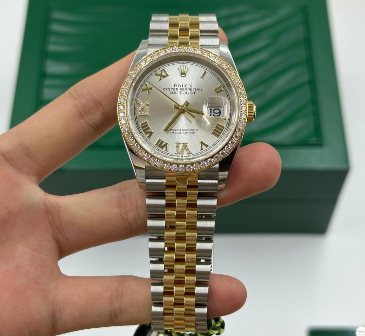 Rolex Datejust 36 126283rbr Silver Roman Jubilee