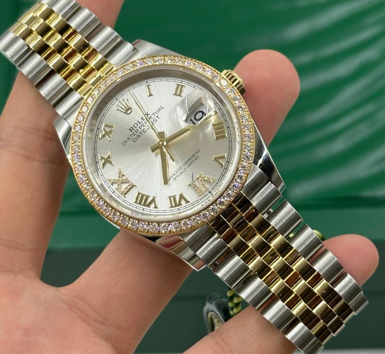 Rolex Datejust 36 126283rbr Silver Roman Jubilee