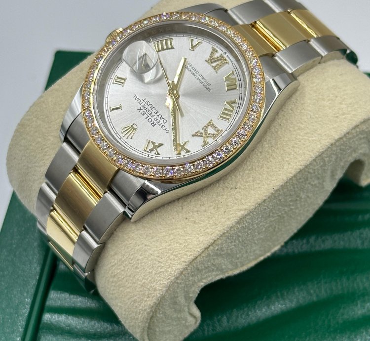 Rolex Datejust 36 126283rbr Silver Roman Oyster