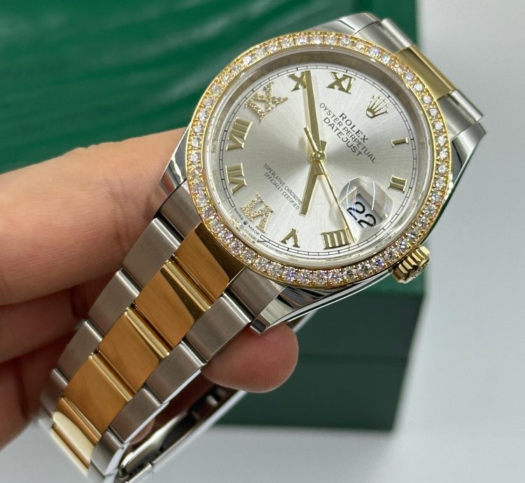 Rolex Datejust 36 126283rbr Silver Roman Oyster