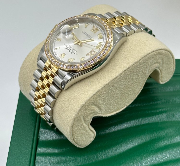 Rolex Datejust 36 126283rbr Vi Ix Silver Roman Dial Jubilee