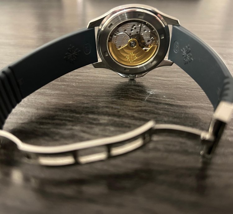 Patek Philippe Aquanaut 5065a-001 38mm 2006 Full Set Switzerland Blue Strap