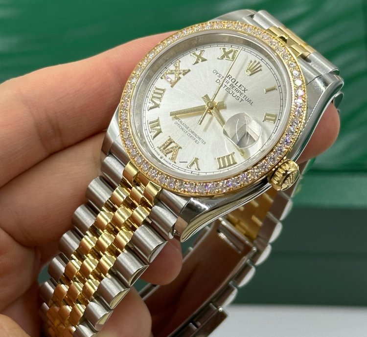 Rolex Datejust 36 126283rbr Vi Ix Silver Roman Dial Jubilee