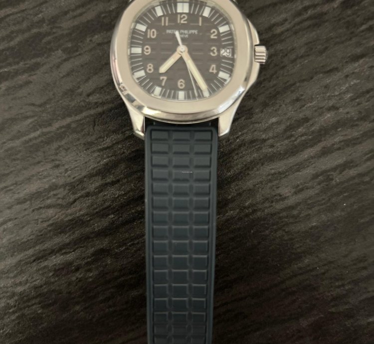Patek Philippe Aquanaut 5065a-001 38mm 2006 Full Set Switzerland Blue Strap
