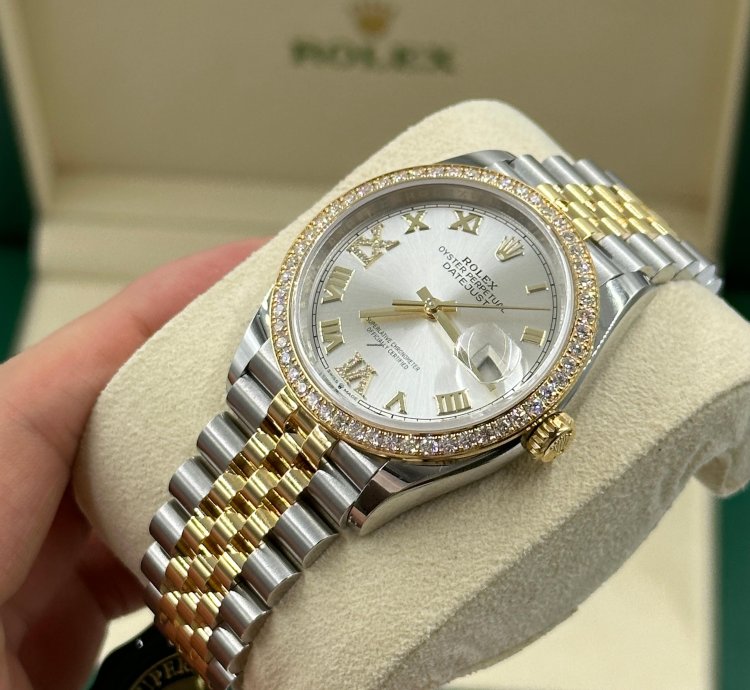 Rolex Datejust 36 126283rbr Vi Ix Silver Roman Dial Jubilee