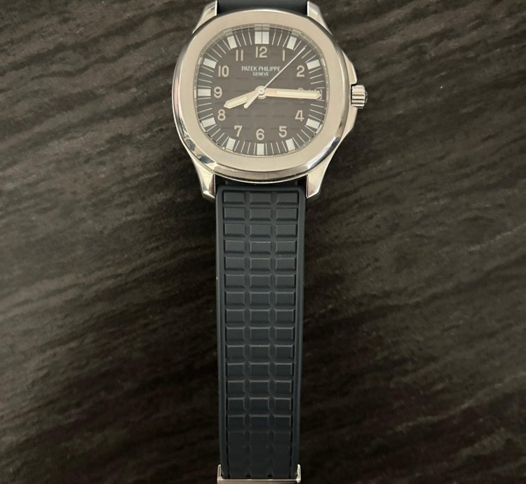 Patek Philippe Aquanaut 5065a-001 38mm 2006 Full Set Switzerland Blue Strap