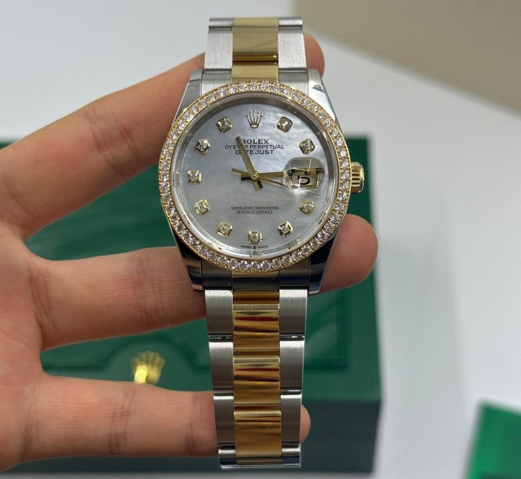 Rolex Datejust 36 126283rbrng Mother Of Pearl Oyster