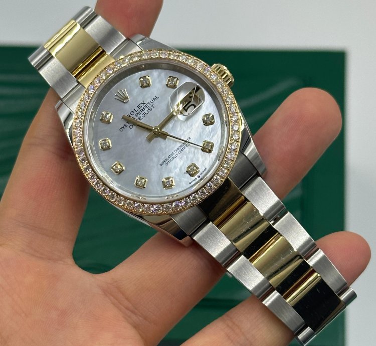 Rolex Datejust 36 126283rbrng Mother Of Pearl Oyster
