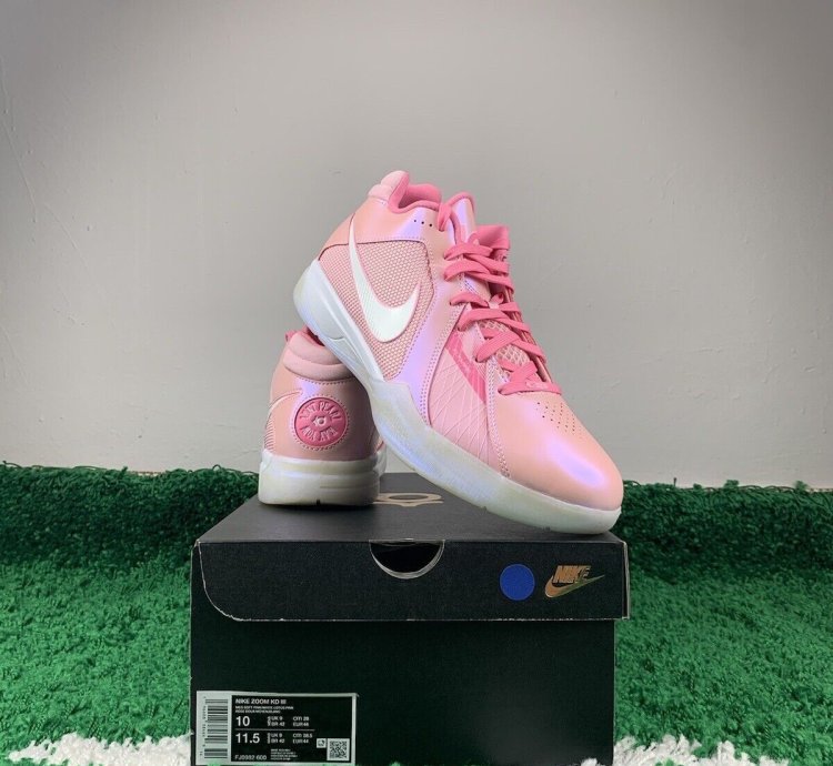 Nike Zoom Kd 3 Aunt Pearl Men Size 10 New Fj0982-600