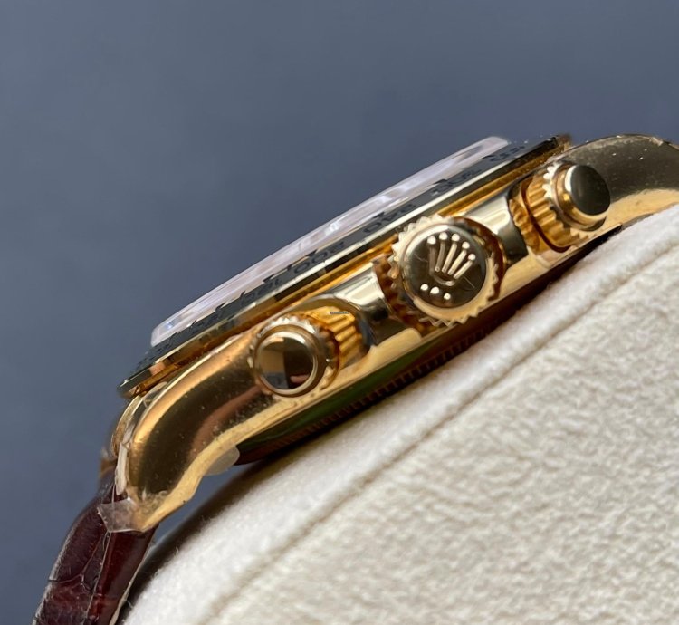 Rolex Daytona 116518 Black Leatherold Card