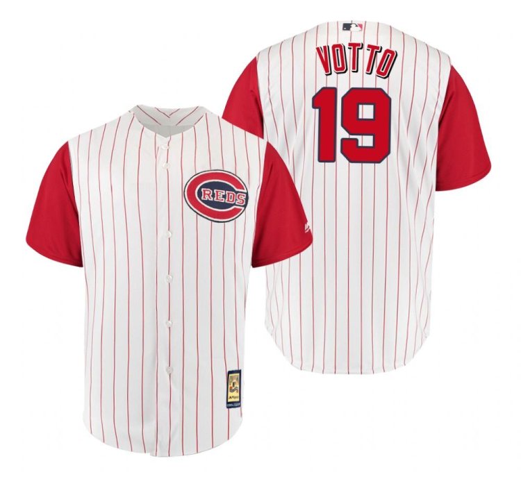 Cincinnati Reds Joey Votto White 1961 Throwback Jersey