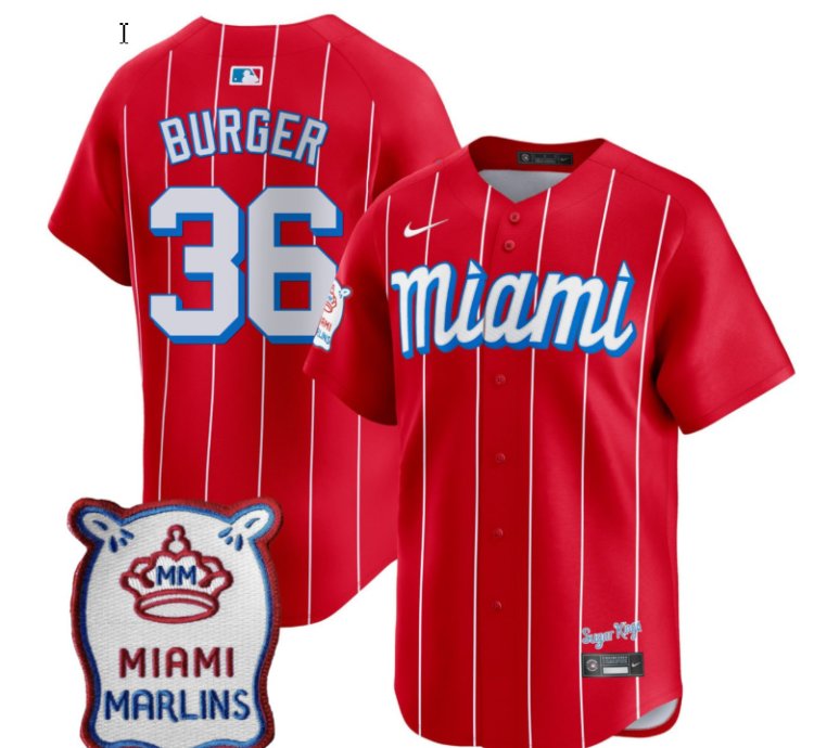 Miami Marlins Red City Connect Vapor Limited Customized Jersey - All Stitched