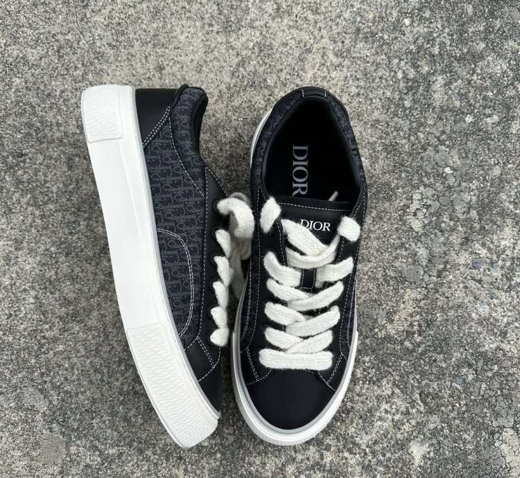 Dior B33 Sneaker Oblique Jacquard Print Black White