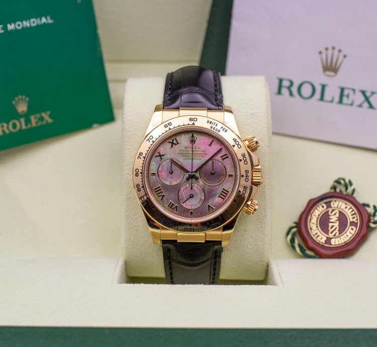 Rolex Daytona 116518 Tahiti Mop - Exceptional Quality Never Polished Like New - Full Set 2003
