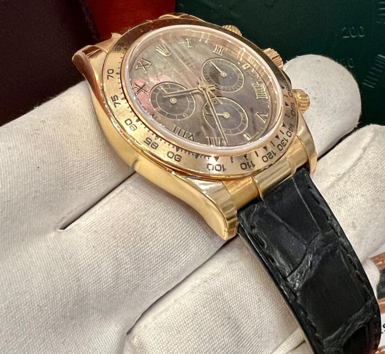 Rolex Daytona 116518 Tahiti Mop Dial 2004 Like New Partial Stickers