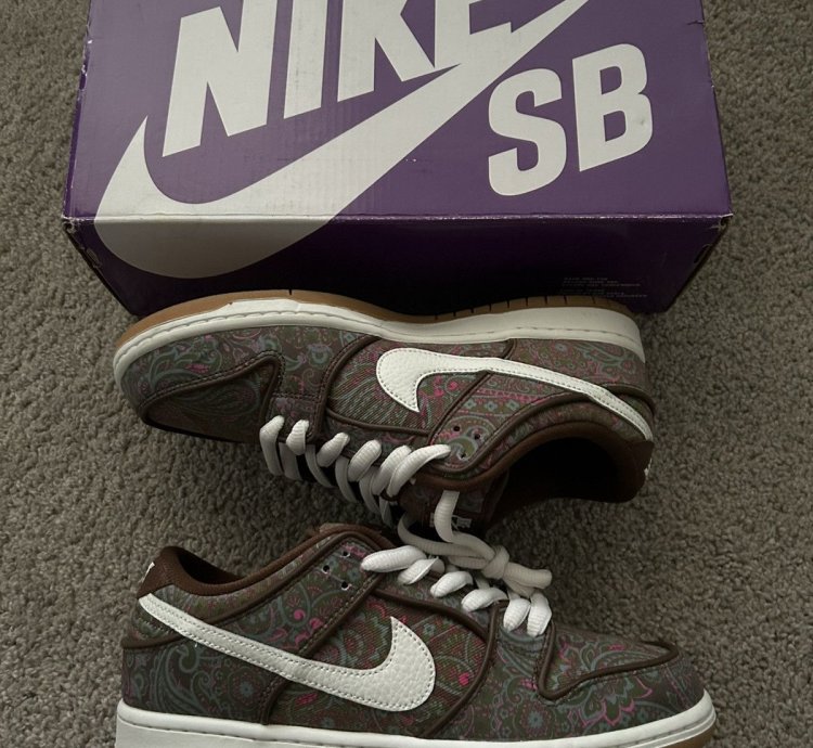 Nike Dunk Low Pro Premium Sb Paisley Size 8