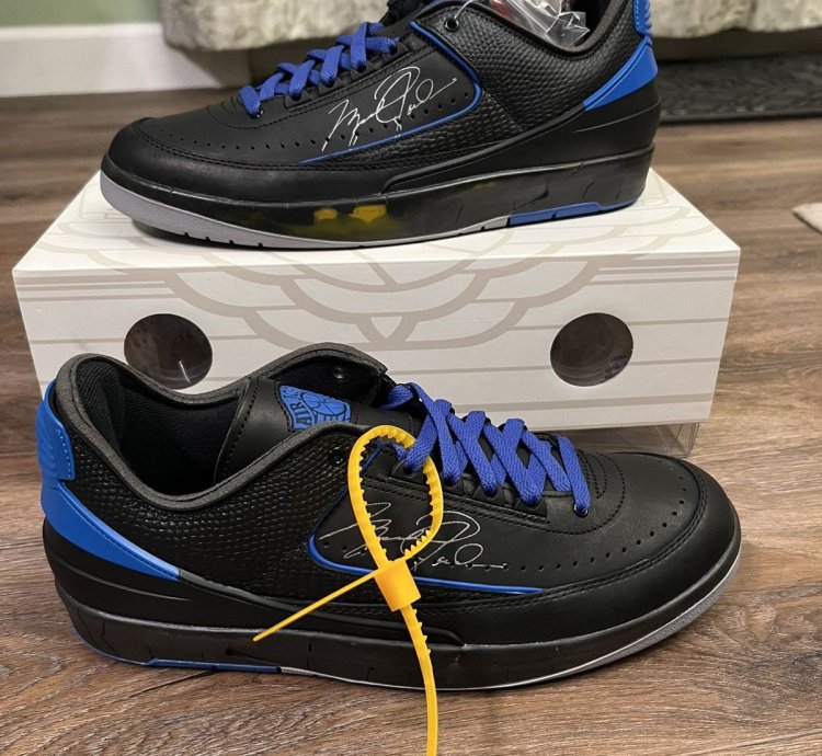 Off-white Air Jordan 2 Retro Low Black Sp Size 11 5