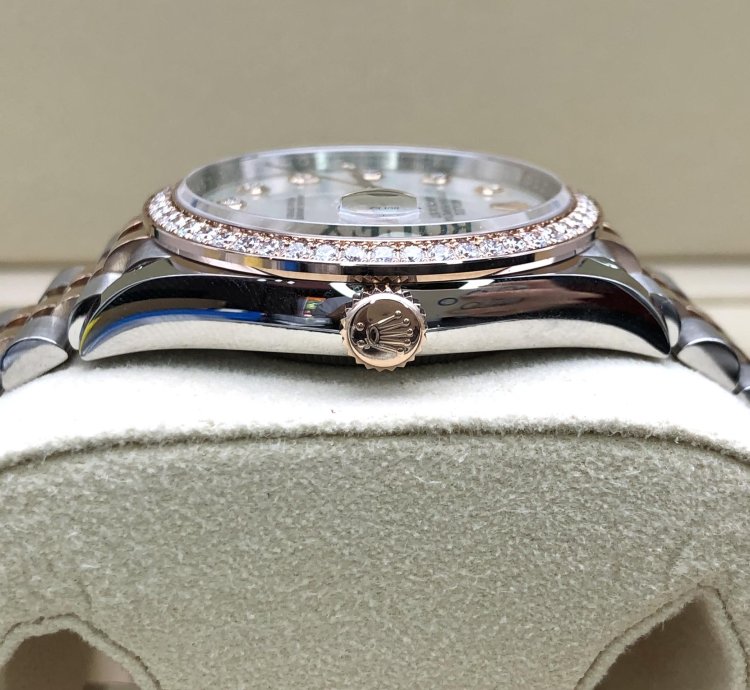 Rolex Datejust 36 36mm Rbr Mother Of Pearl Diamond Dial Jubilee