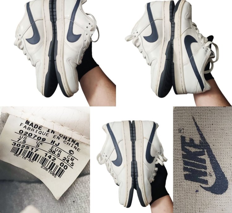 Nike Dunk Low Sb Premium 2002 White 302517-142 7 5 Y2k