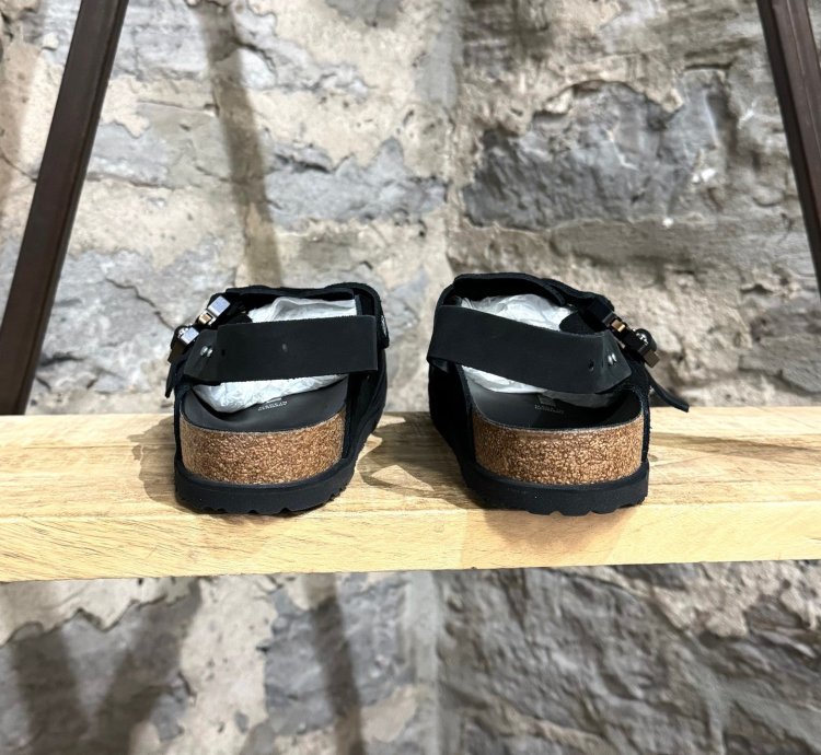 Dior Birkenstock 2022 Black Suede Tokio Mules Slippers