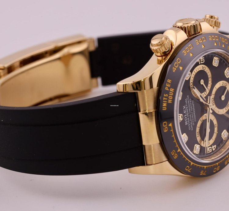 Rolex Daytona 116518ln Factory Black Diamond Dial 2022 Full Set