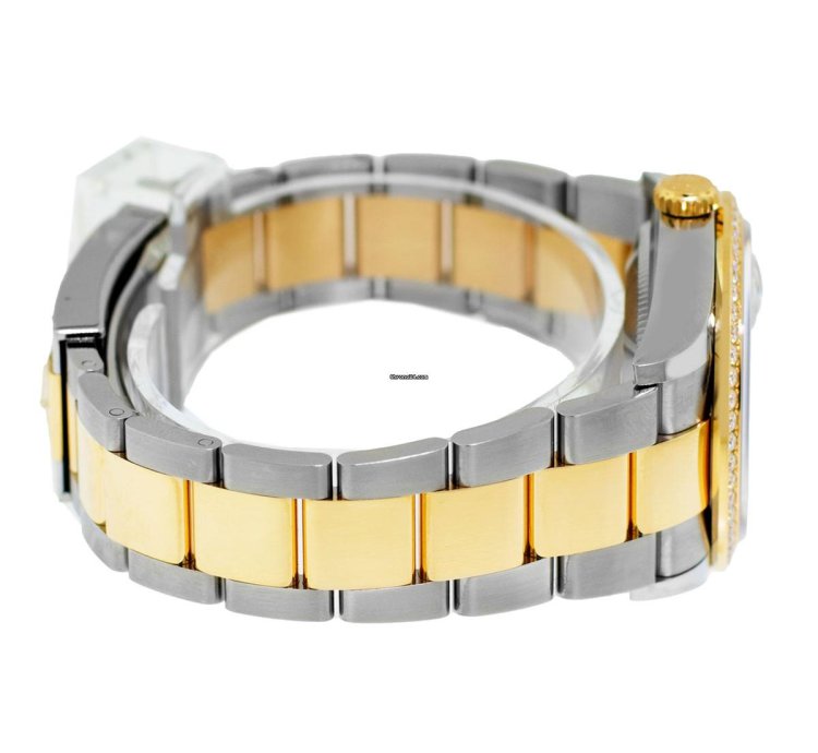 Rolex Datejust 36 36mm Yellow Gold Steel Olive Green Roman Dial Diamond Bezel 126283rbr