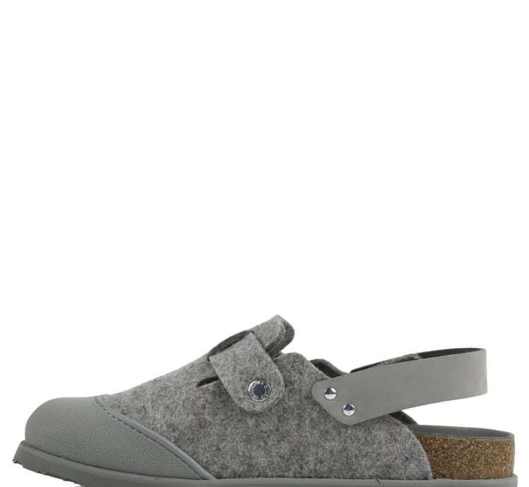 Dior Birkenstock Gray Wool Tokio Mule