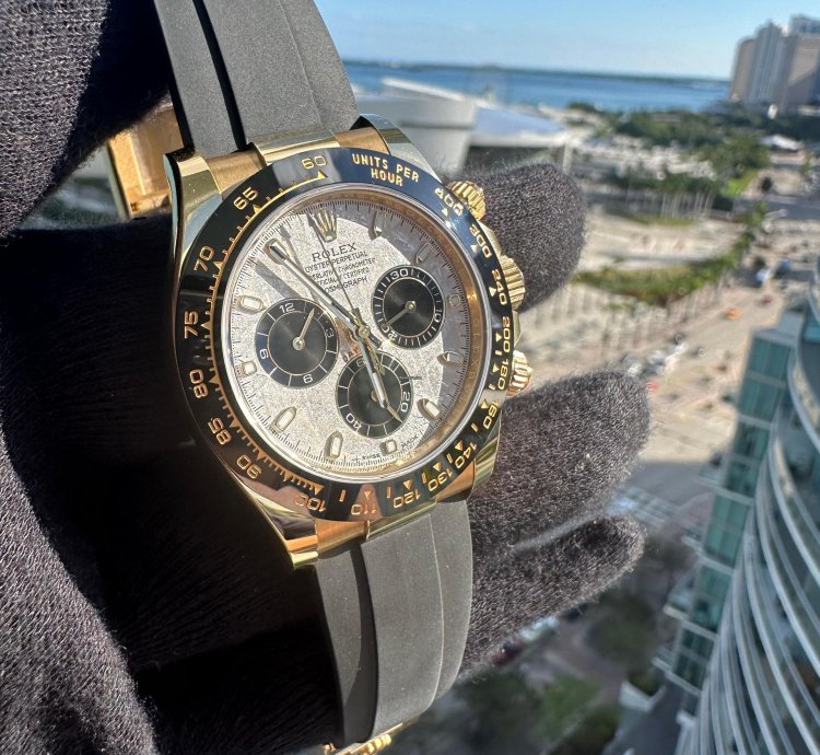 Rolex Daytona 116518ln Meteorite Dial Full Set Oyster Flex