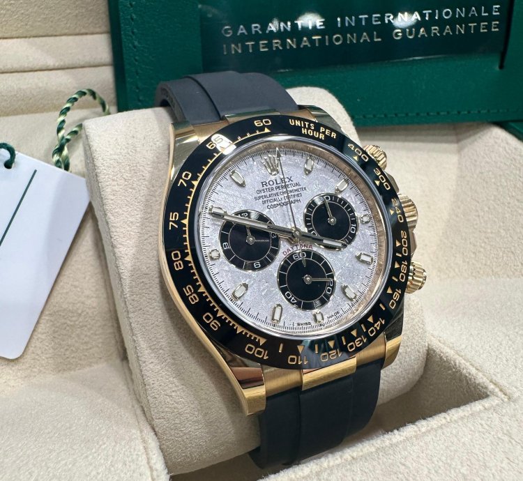 Rolex Daytona 116518ln Meteorite Dial Full Set Oyster Flex