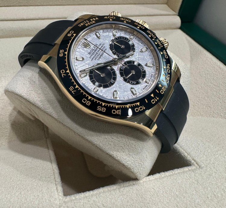 Rolex Daytona 116518ln Meteorite Dial Full Set Oyster Flex