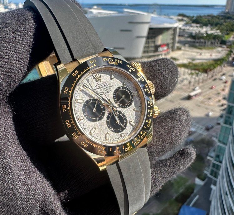 Rolex Daytona 116518ln Meteorite Dial Full Set Oyster Flex