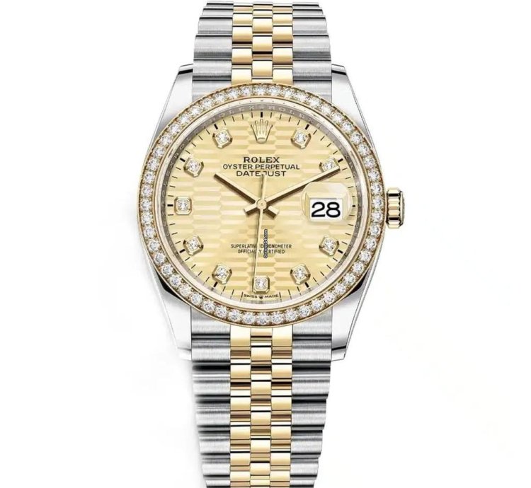Rolex Datejust 36 Jubilee 126283rbr-0031 36mm Stainless Steel Yellow Gold Champagne Diamond Dial 2024