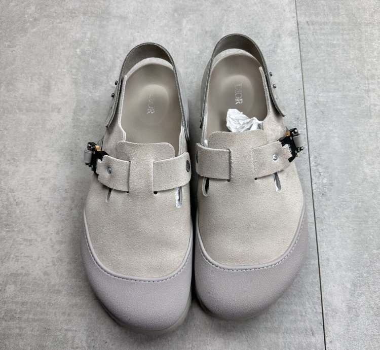 Dior Birkenstock Mule Tokio Grey Beige