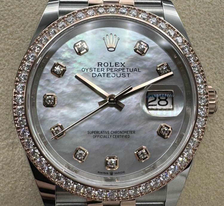 Rolex Datejust 36 Mop Diamond Dial Unworn