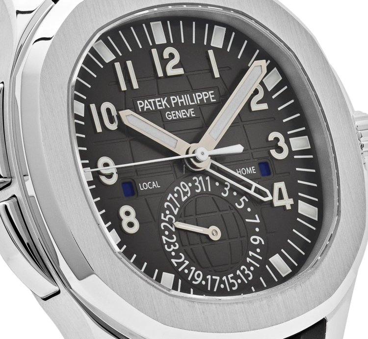 Patek Philippe Aquanaut 5164a-001 Travel Time Stainless Steel 2017