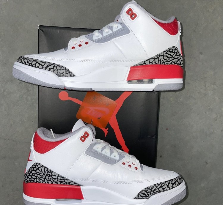 Size 10 - Nike Air Jordan 3 Retro Og Fire Red 2022 Ds New
