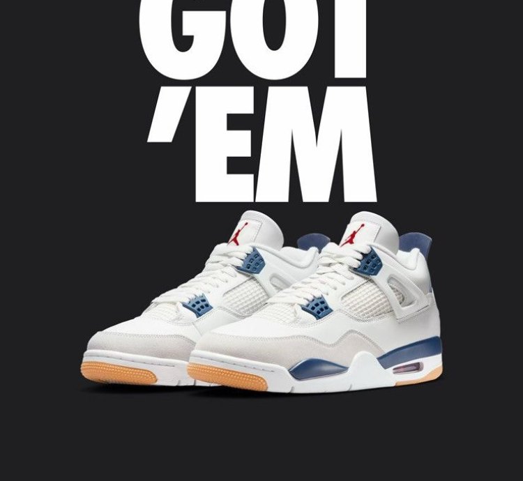 Nike Sb Air Jordan 4 Navy
