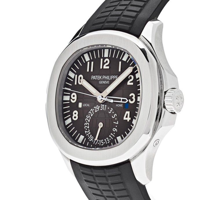 Patek Philippe Aquanaut 5164a-001 Travel Time Stainless Steel Black Dial 2012
