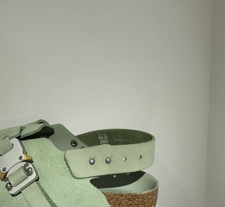 Dior Birkenstock Smooth Calf Slipper Water Green