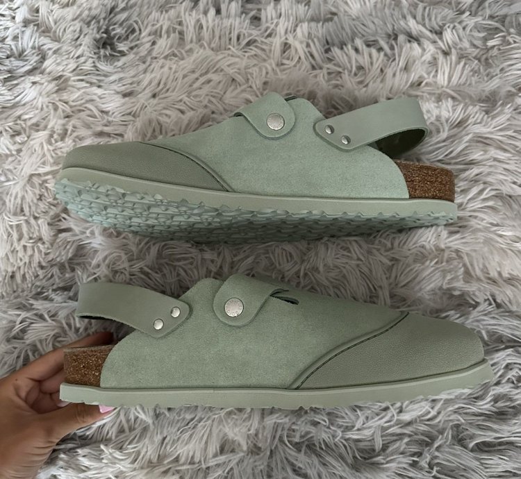 Dior Birkenstock Smooth Calf Slipper Water Green