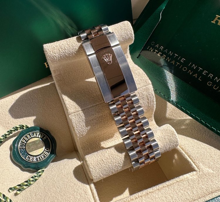 Rolex Datejust 36 New 2024 Mother Of Pearl Diamond Dial Diamond Bezel Tt Rose Gold Jubilee