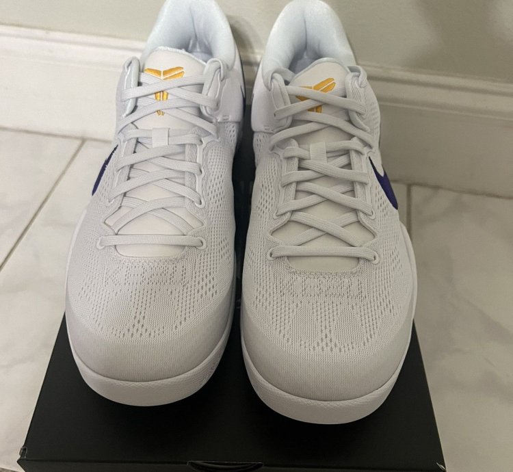 Size 12 - Nike Kobe 8 Protro Lakers Home Sneakers