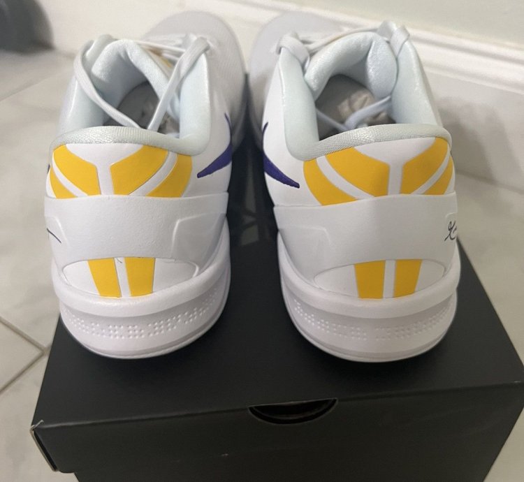 Size 12 - Nike Kobe 8 Protro Lakers Home Sneakers