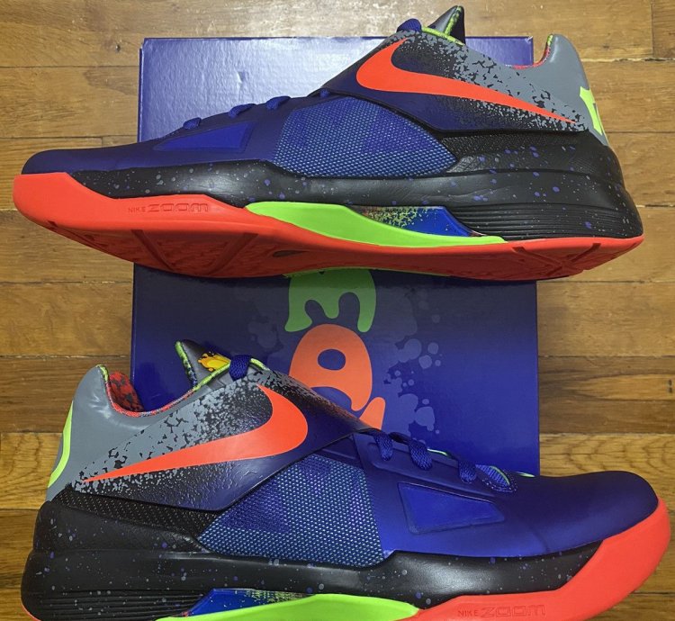 Size 12 - Nike Zoom Kd 4 Nerf Mvp Kevin Durant Blue Men