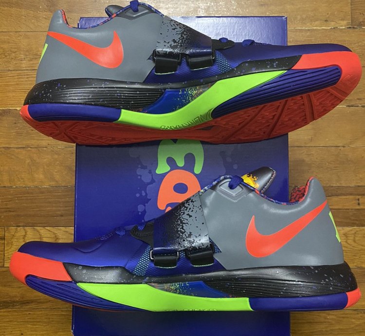 Size 12 - Nike Zoom Kd 4 Nerf Mvp Kevin Durant Blue Men