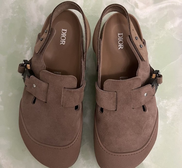 Dior Birkenstock Tokio Mule Brown