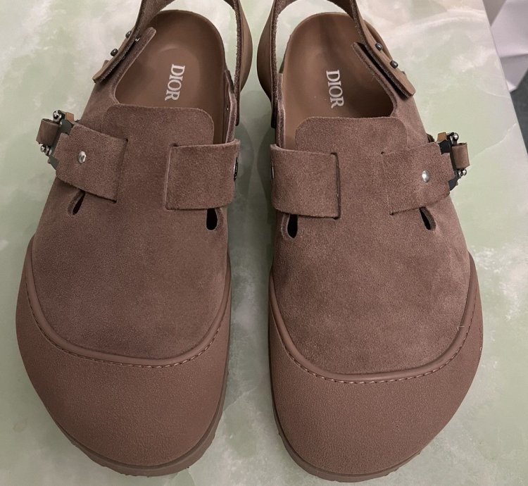 Dior Birkenstock Tokio Mule Brown