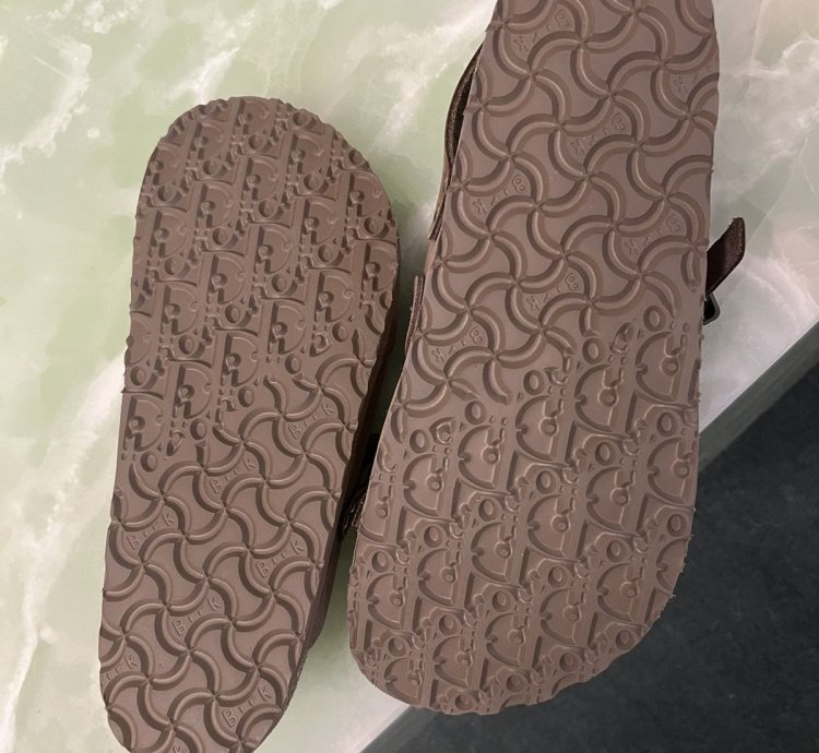 Dior Birkenstock Tokio Mule Brown