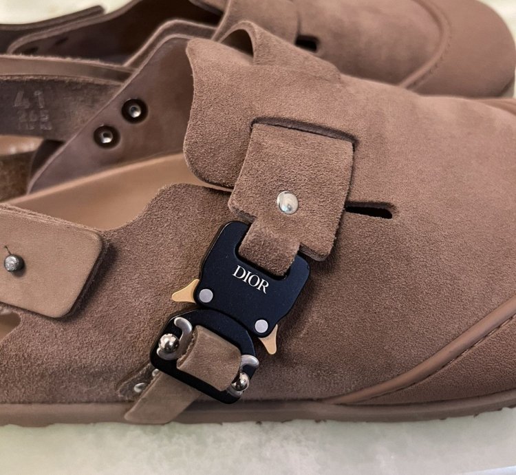 Dior Birkenstock Tokio Mule Brown